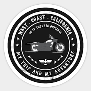 West Coast California Sticker